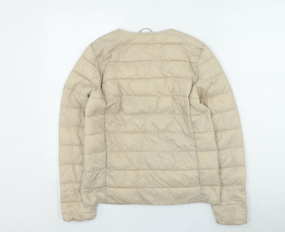 Primark Womens Beige Rain Coat Coat Size 4 Snap