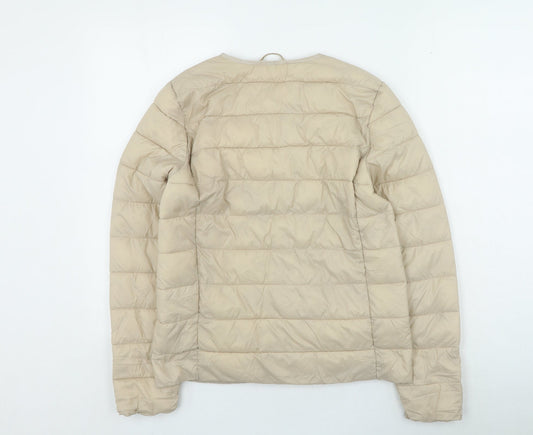 Primark Womens Beige Rain Coat Coat Size 4 Snap