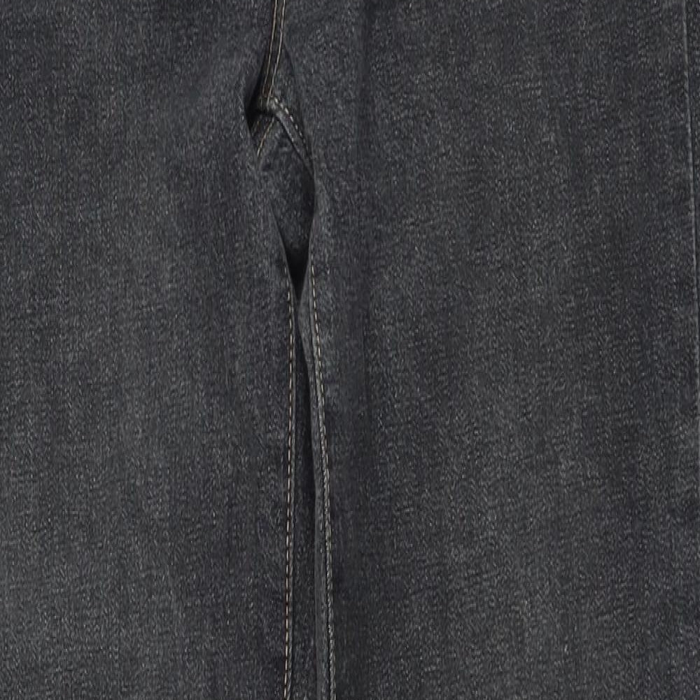 Zara Womens Grey Cotton Skinny Jeans Size 8 L30 in Regular