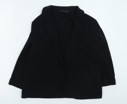 Womens UK Size 10 Marks and Spencer Black Cape Jumper