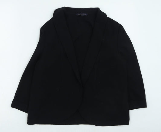 Womens UK Size 10 Marks and Spencer Black Cape Jumper