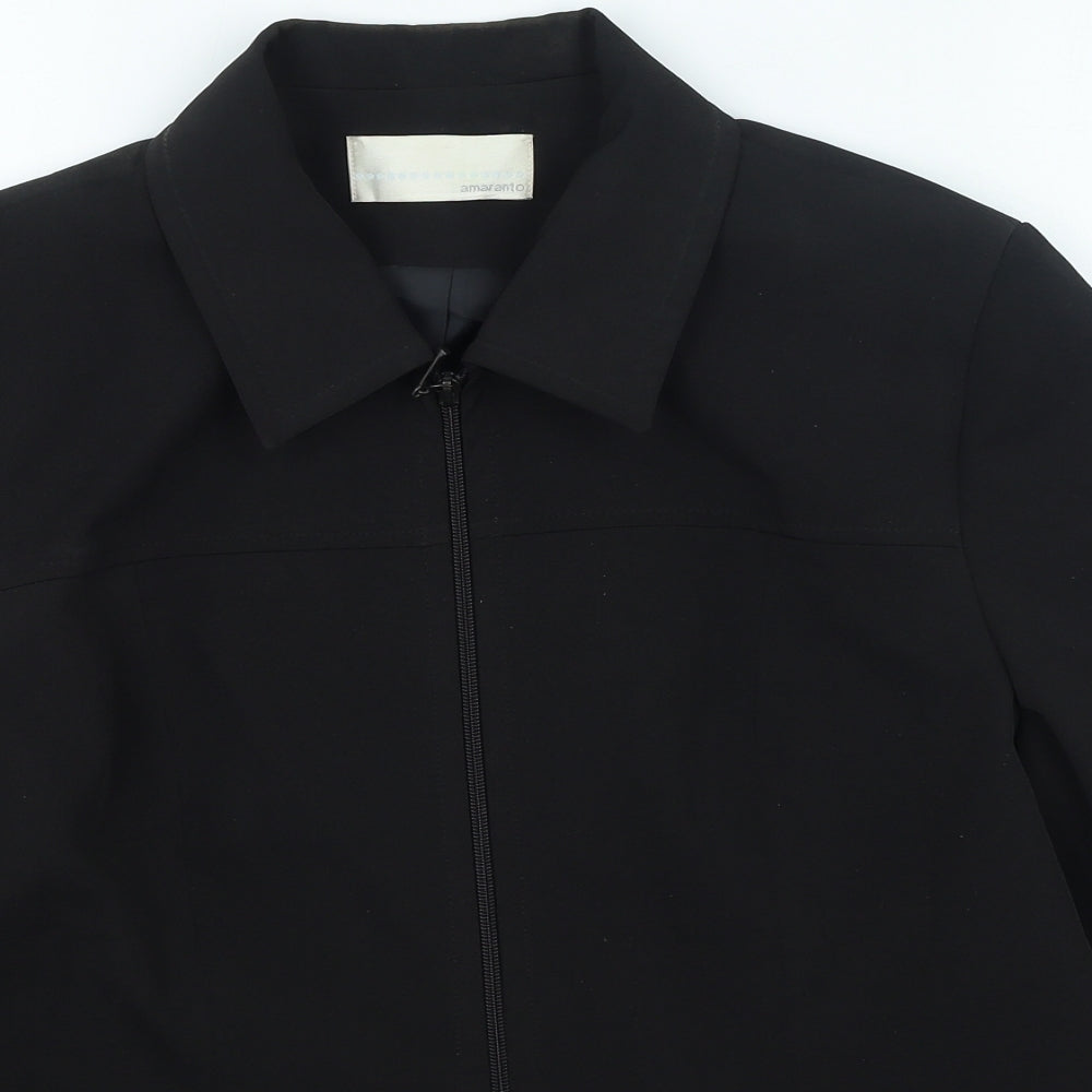 Womens UK Size 16 AMARANTO Black Jacket