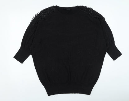 Womens UK Size M Wallis Black Pullover Jumper