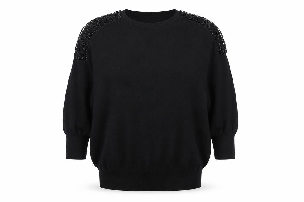Womens UK Size M Wallis Black Pullover Jumper