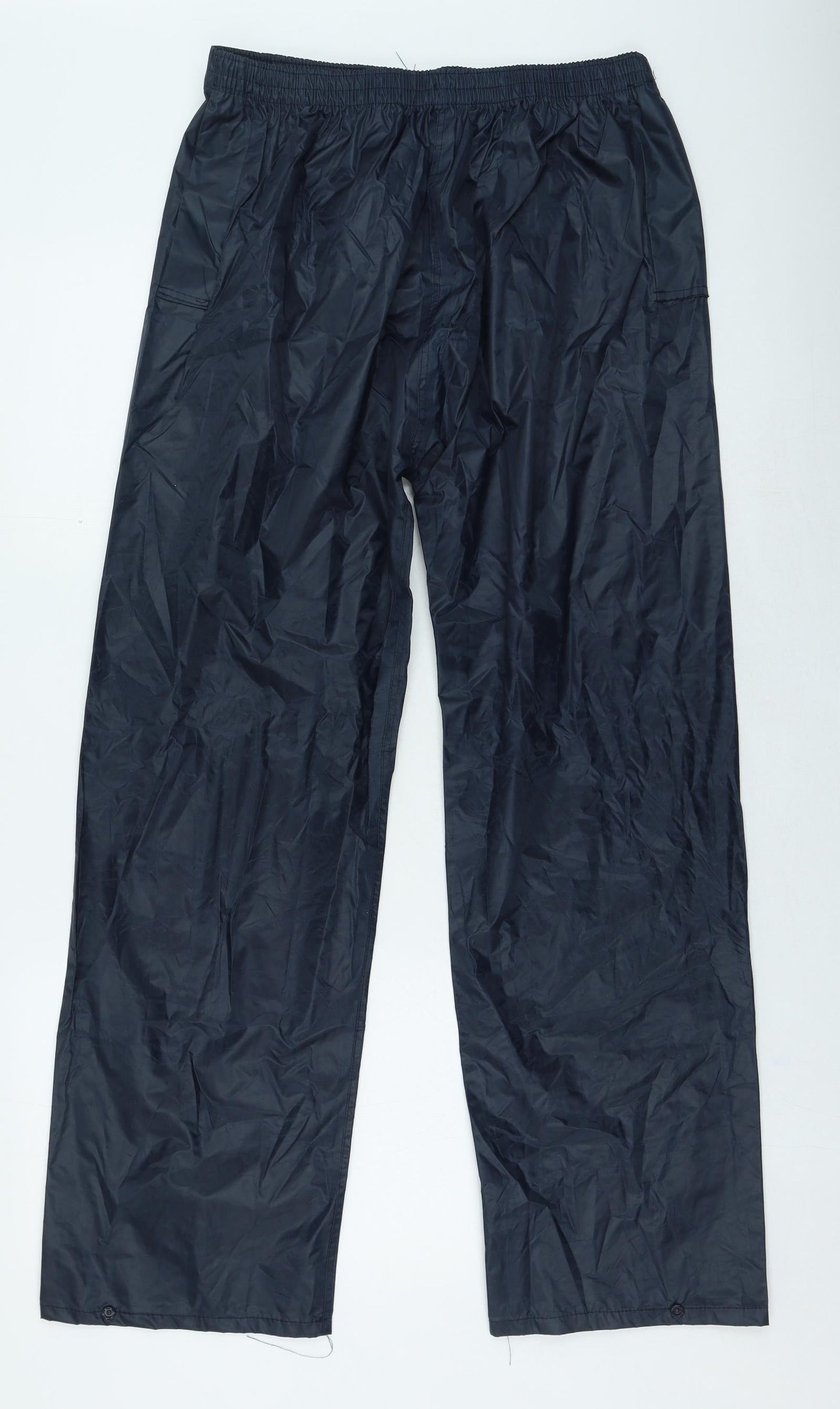 Wetplay Womens Blue Polyester Rain Trousers Trousers Size L L27 in Regular