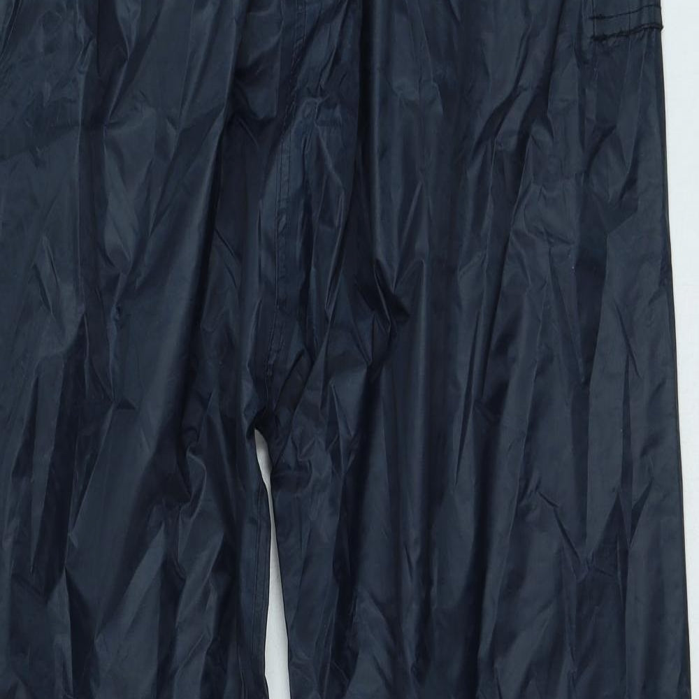 Wetplay Womens Blue Polyester Rain Trousers Trousers Size L L27 in Regular