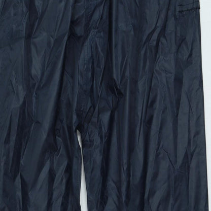 Wetplay Womens Blue Polyester Rain Trousers Trousers Size L L27 in Regular