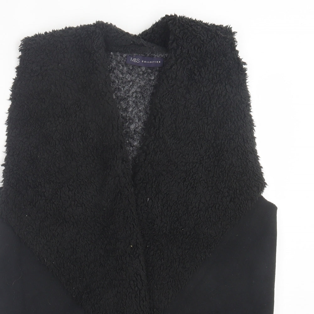 Womens UK Size S Marks and Spencer Black Cardigan Jumper