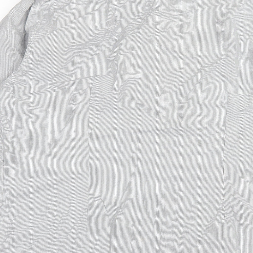 Mens UK Size XL Cedar Wood State Grey  Button-Up Long Sleeve Casual Shirt