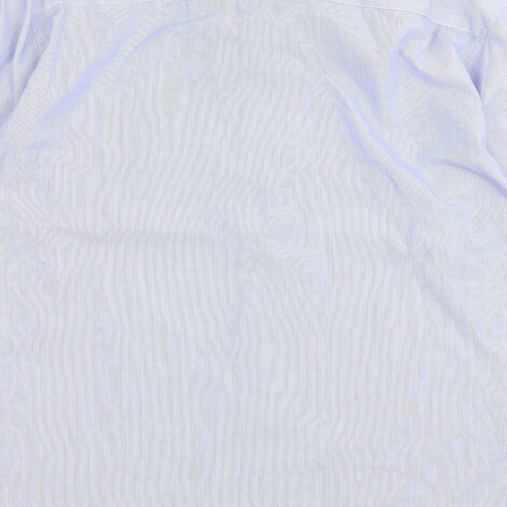 Mens UK Size 2XL Cedar Wood State Blue  Button-Up Long Sleeve Casual Shirt