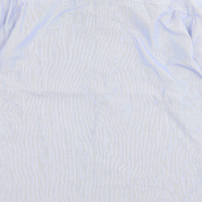 Mens UK Size 2XL Cedar Wood State Blue  Button-Up Long Sleeve Casual Shirt