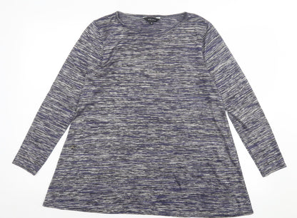 Womens UK Size 10 New Look Blue Basic T-Shirt