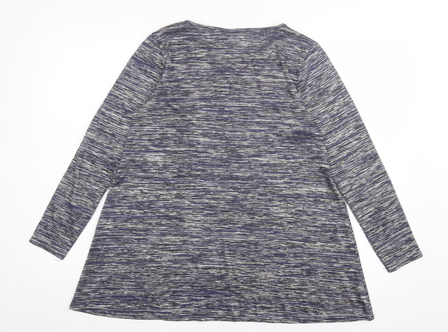 Womens UK Size 10 New Look Blue Basic T-Shirt