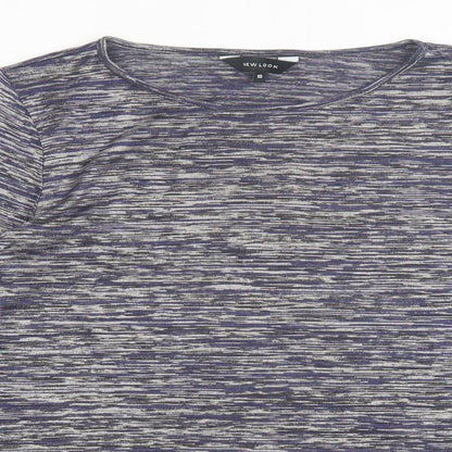 Womens UK Size 10 New Look Blue Basic T-Shirt