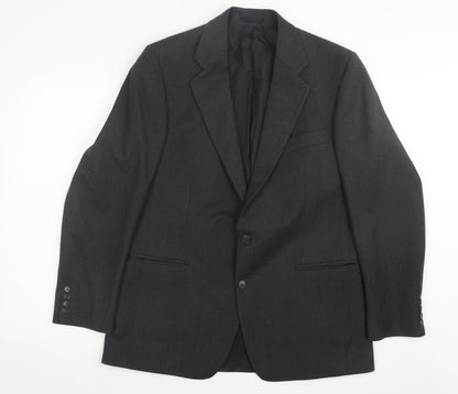 Mens UK Size 40 Preworn Regular Grey Suit Jacket