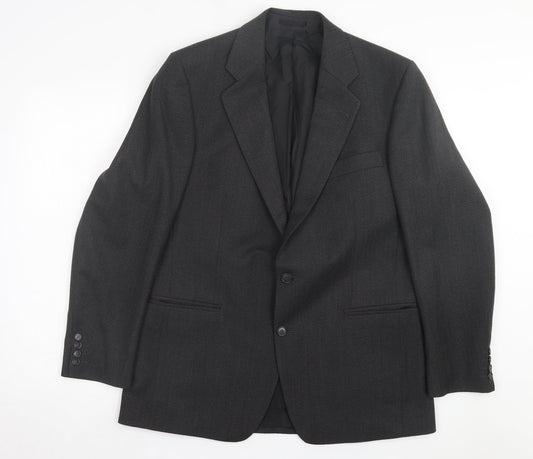 Mens UK Size 40 Preworn Regular Grey Suit Jacket