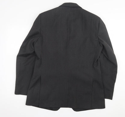 Mens UK Size 40 Preworn Regular Grey Suit Jacket