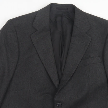 Mens UK Size 40 Preworn Regular Grey Suit Jacket