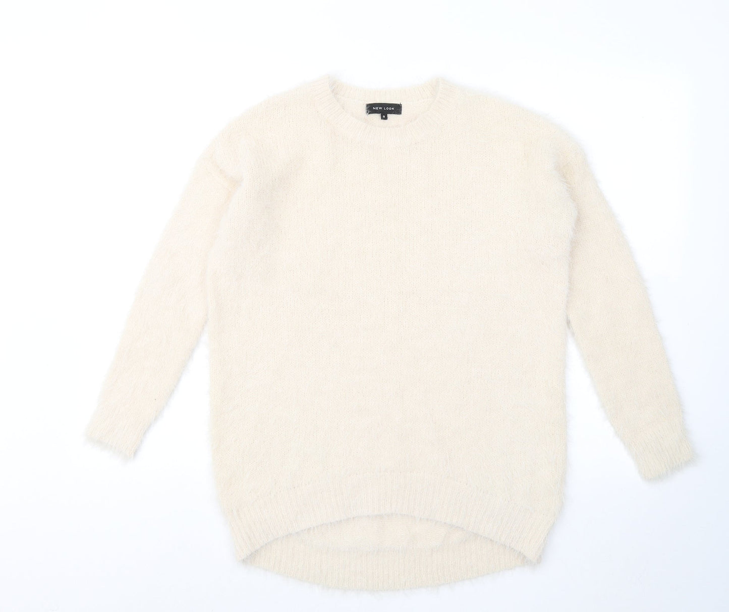 Womens UK Size 8 New Look Beige Pullover Jumper