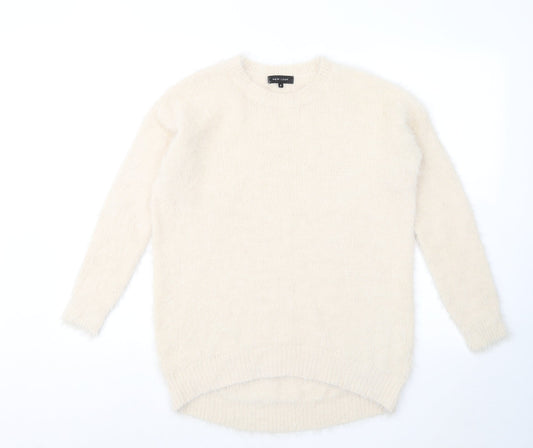 Womens UK Size 8 New Look Beige Pullover Jumper