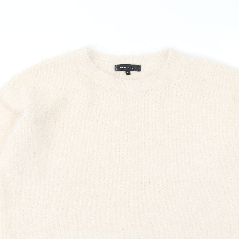 Womens UK Size 8 New Look Beige Pullover Jumper