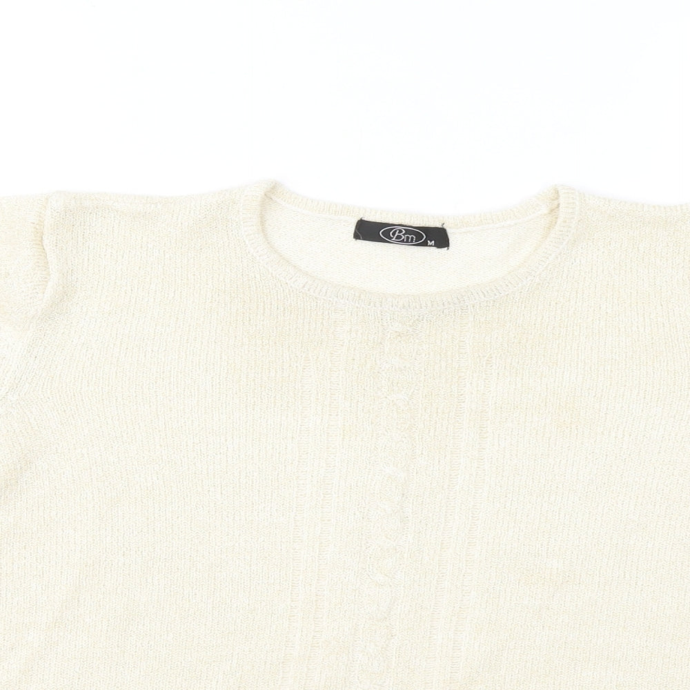 Womens UK Size M Bonmarché Gold Basic T-Shirt