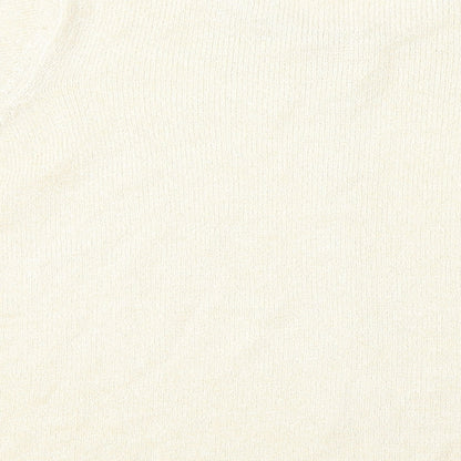 Womens UK Size M Bonmarché Gold Basic T-Shirt
