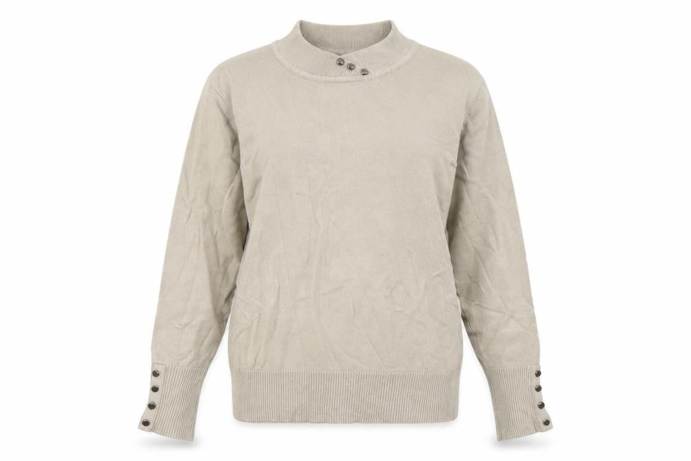 Womens UK Size L Preworn Beige Pullover Jumper