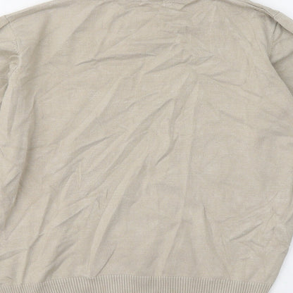 Womens UK Size L Preworn Beige Pullover Jumper