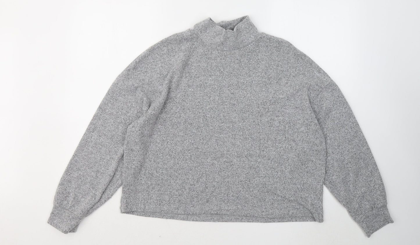 Womens UK Size M New Look Grey Pullover Jumper