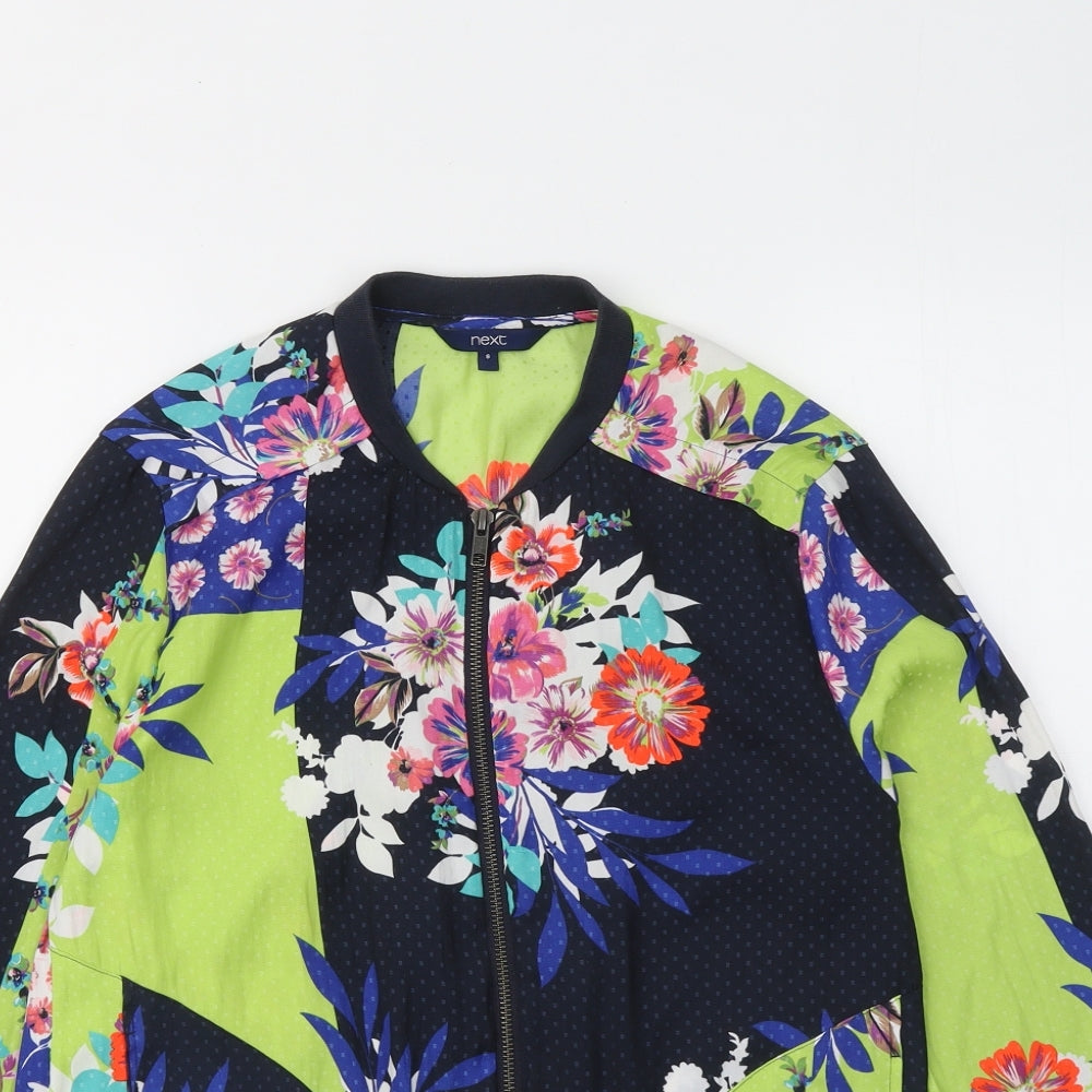 Womens UK Size 8 NEXT Multicoloured Full Zip Hoodie
