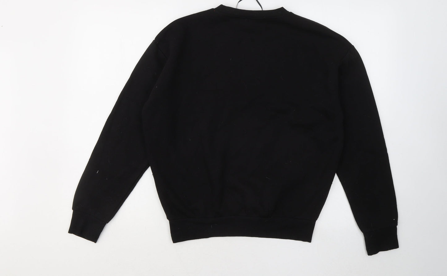 Primark Womens Black Cotton Pullover Sweatshirt Size 4 - Mickey and Friends
