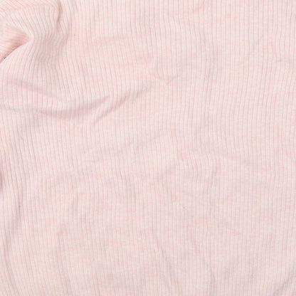 George Womens Pink V-Neck Viscose Pullover Jumper Size 12