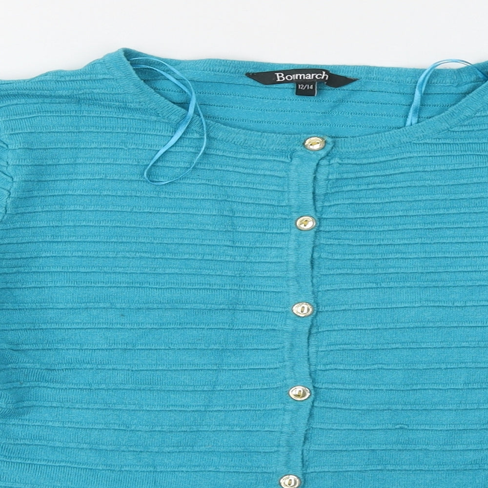 Womens UK Size 12 Bonmarché Blue Pullover Jumper