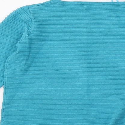 Womens UK Size 12 Bonmarché Blue Pullover Jumper