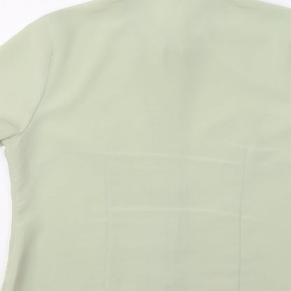 Womens UK Size 16 Fosby Green Basic Button-Up