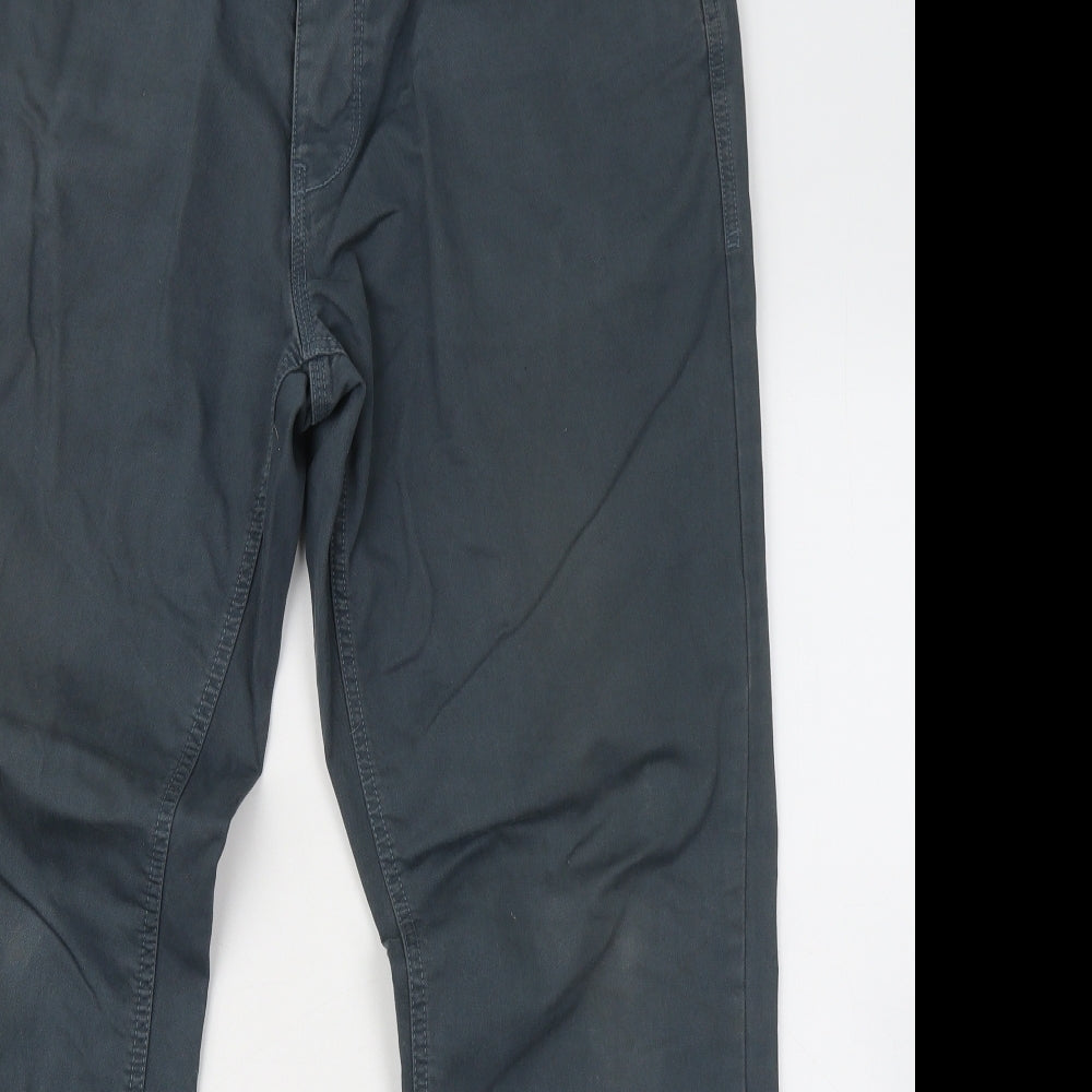 Womens UK Size 34 in NEXT Regular Fit Chino Blue Trousers