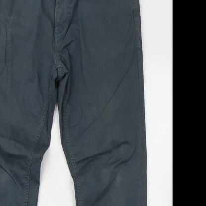 Womens UK Size 34 in NEXT Regular Fit Chino Blue Trousers