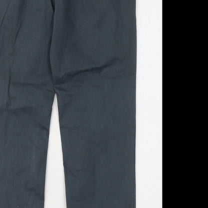 Womens UK Size 34 in NEXT Regular Fit Chino Blue Trousers