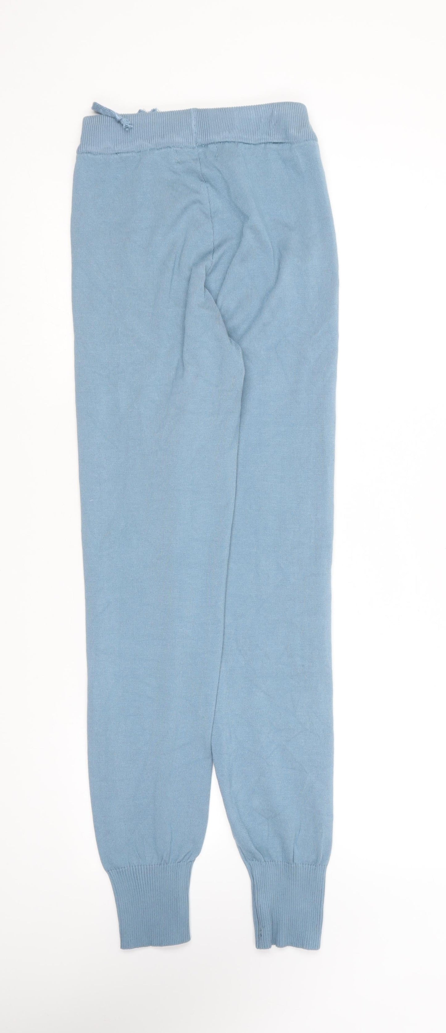 Womens UK Size S Yu & Me Regular Fit Jogger Blue Trousers