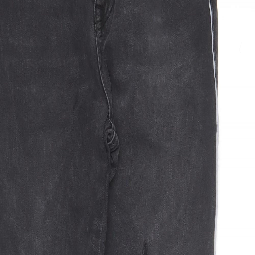 JKA Mens Black Cotton Skinny Jeans Size 32 in L29 in Slim Zip