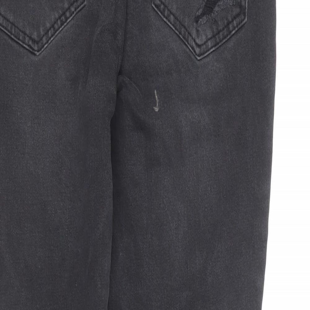 JKA Mens Black Cotton Skinny Jeans Size 32 in L29 in Slim Zip