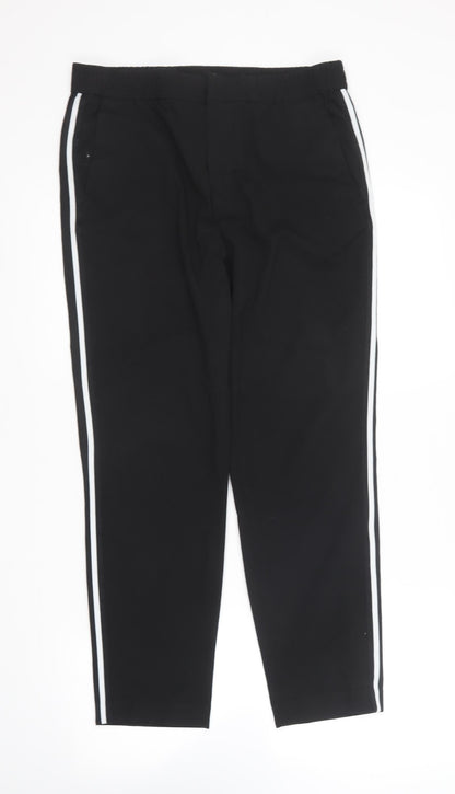 Womens UK Size 32 in H&M Regular Fit  Black Trousers