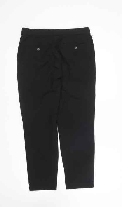 Womens UK Size 32 in H&M Regular Fit  Black Trousers