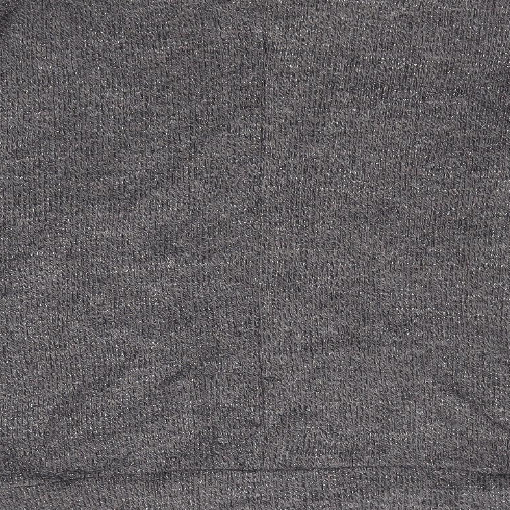Maelys Girls Grey Round Neck Polyester Pullover Jumper Size 12 Years Pullover - Embellished Sleeves