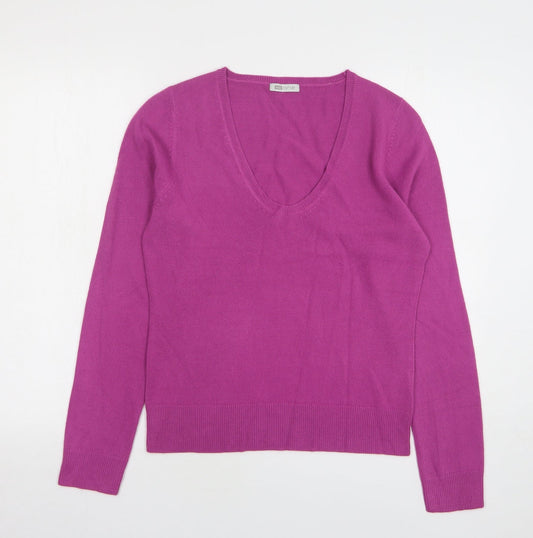 Womens UK Size L MK One Purple Pullover Jumper