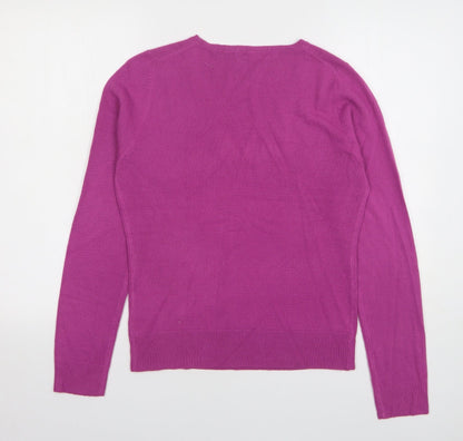 Womens UK Size L MK One Purple Pullover Jumper