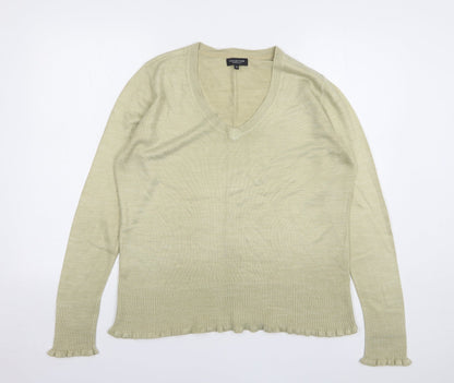 Womens UK Size 16 Debenhams Beige Pullover Jumper
