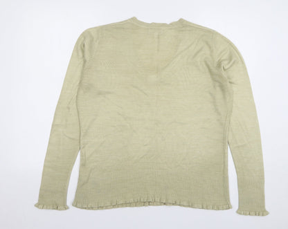 Womens UK Size 16 Debenhams Beige Pullover Jumper