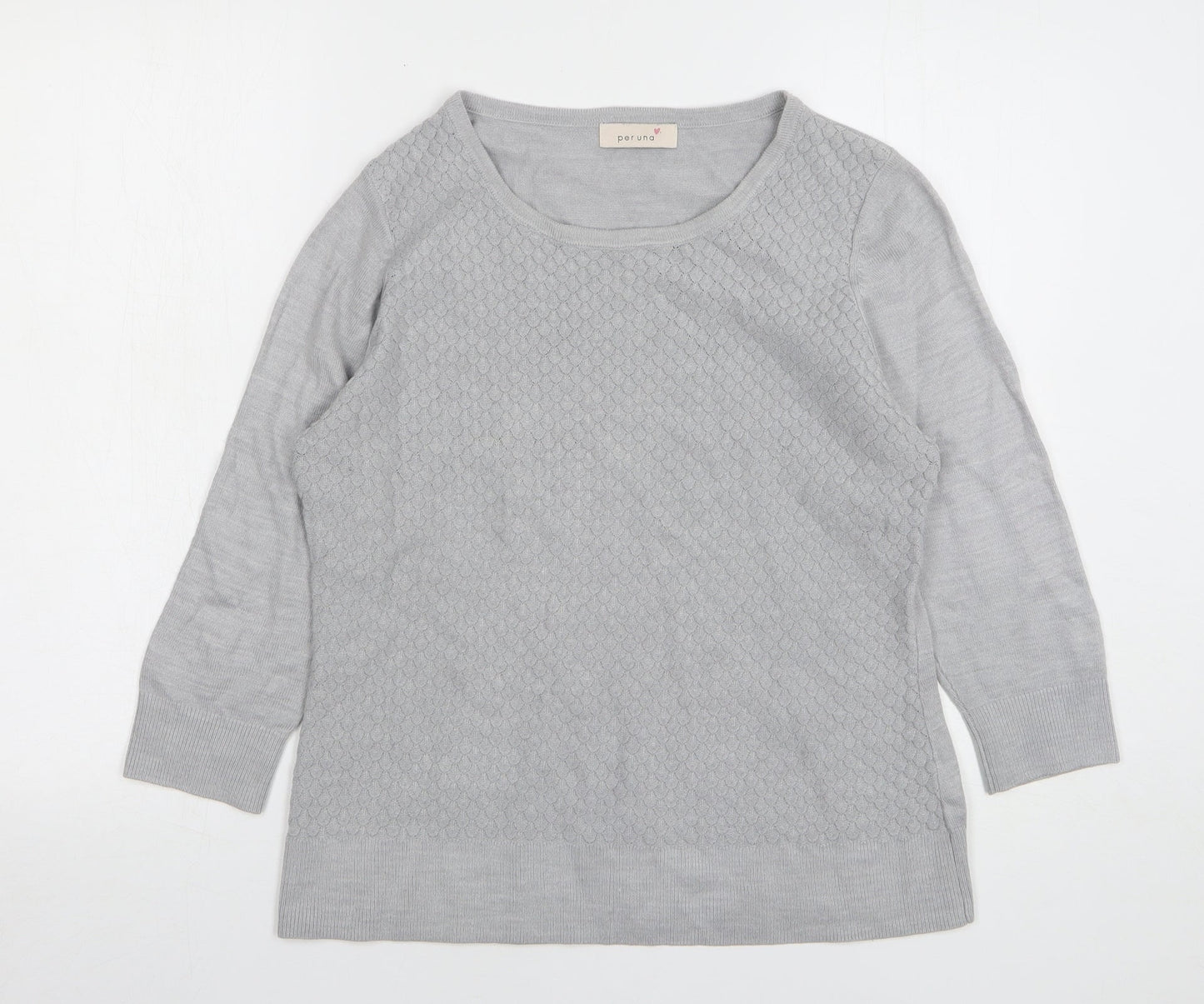 Womens UK Size 12 Marks and Spencer Grey Pullover Jumper